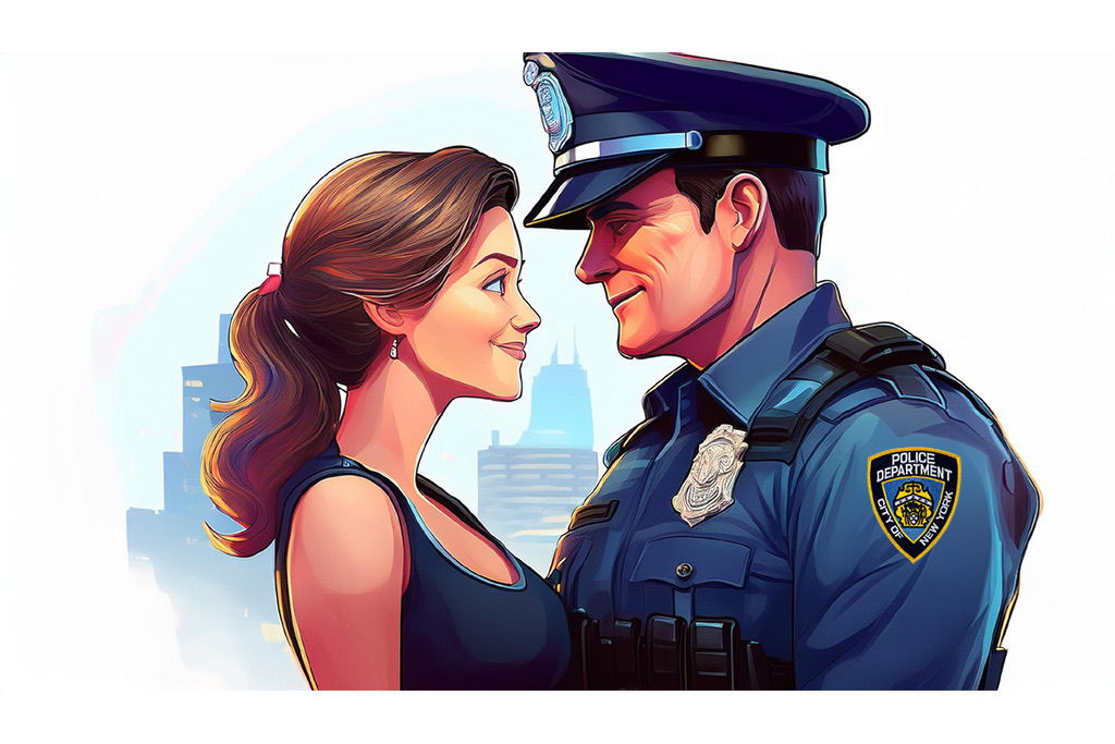 Scene from a 5-2, Eyes of Blue stage production.