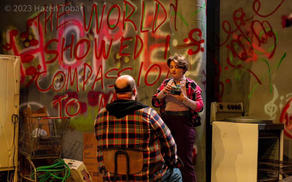 Scene from a Baron of Brown Street stage production.