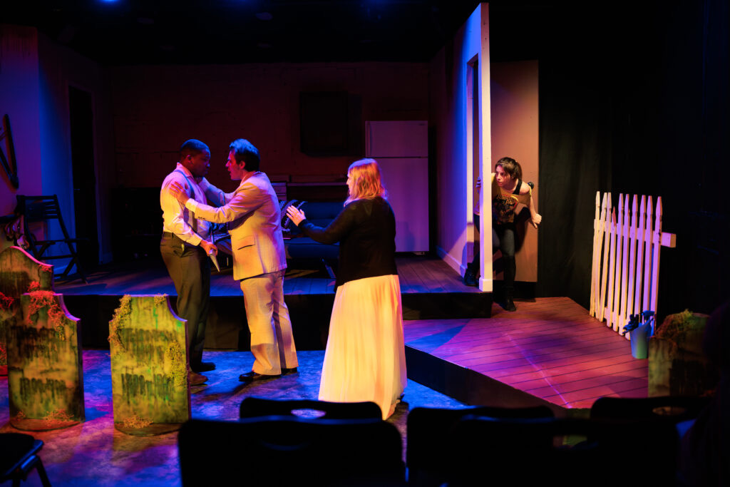 Scene from a Cemetery Calling stage production.