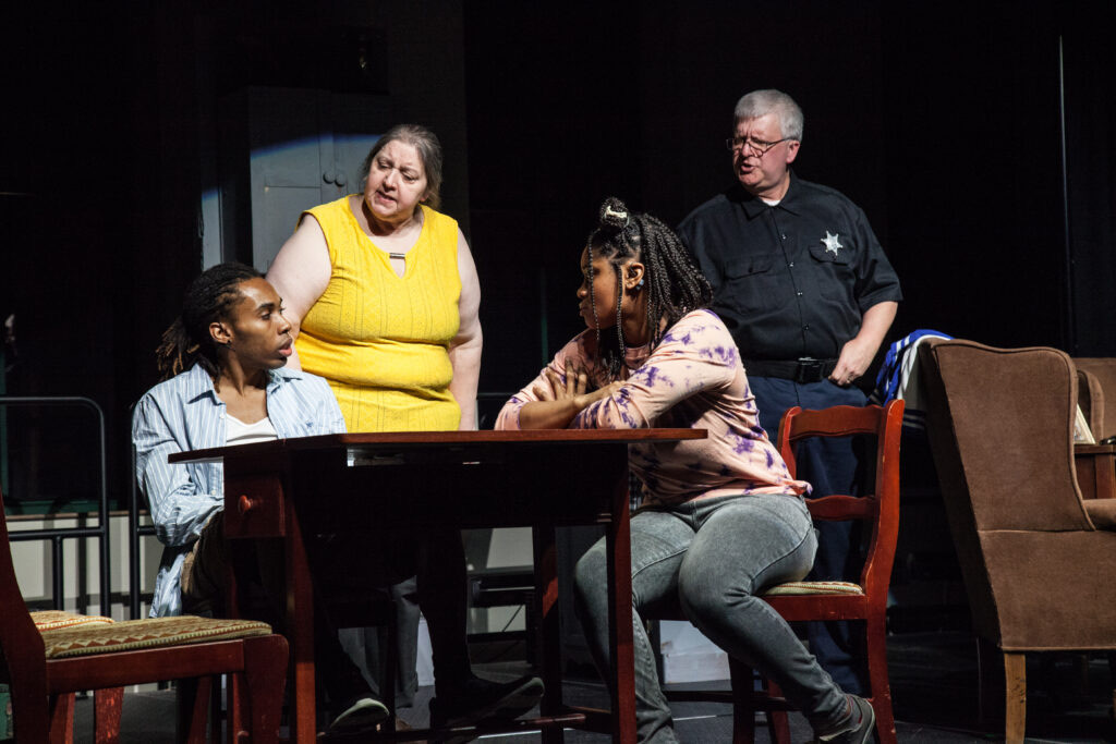 Scene from a Whitesville stage production.