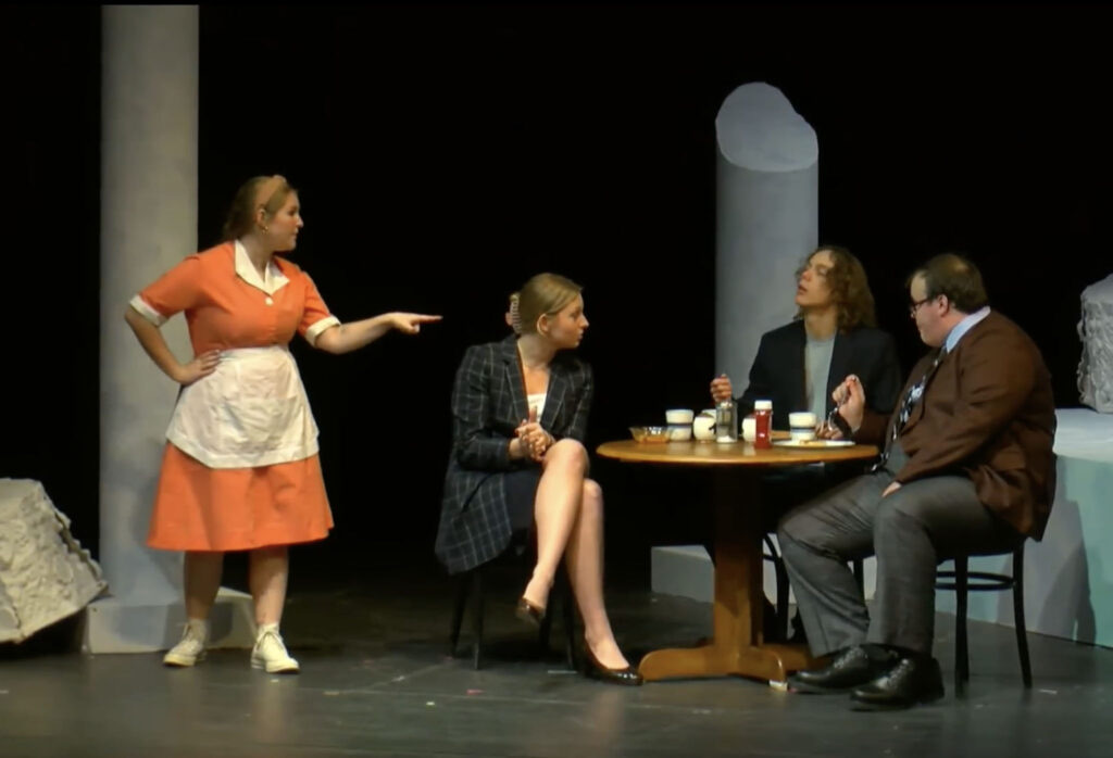 Scene from a Witnesses to the Execution stage production.